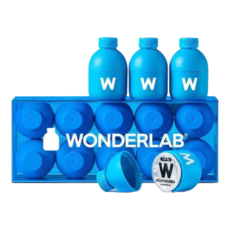 WONDERLAB萬益藍(lán)B420益生菌粉瘦子菌小藍(lán)瓶早B晚S可搭小綠瓶s100女性益生菌 體驗(yàn)裝【共20瓶】早B晚S各10瓶