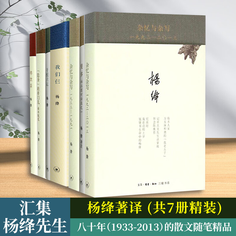 杨绛散文作品全集 我们仨 走在人生边上 洗澡 干校六记 我们仨+干校六记+将饮茶+斐多+隐身的串门+杂忆与