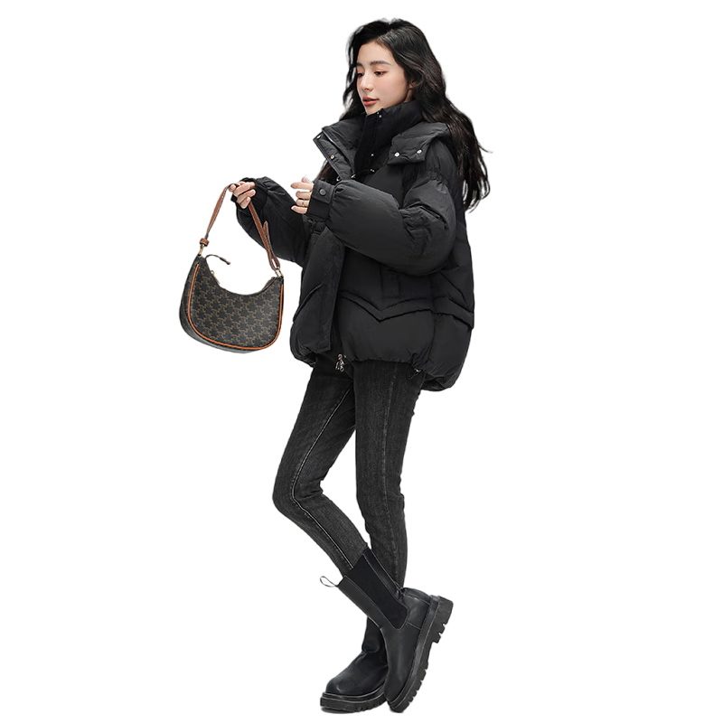 ѼѼ��YAYA�����޷�Ů�̿�2023�궬���¿���ñ��ɫ�������мӺ�ů����JY ��ɫ M (160) 339Ԫ