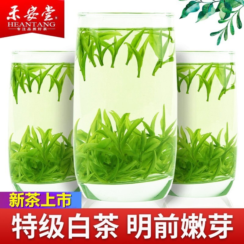 禾安堂茶叶明前特级安吉白茶2024年新茶珍稀绿茶罐装礼盒100g