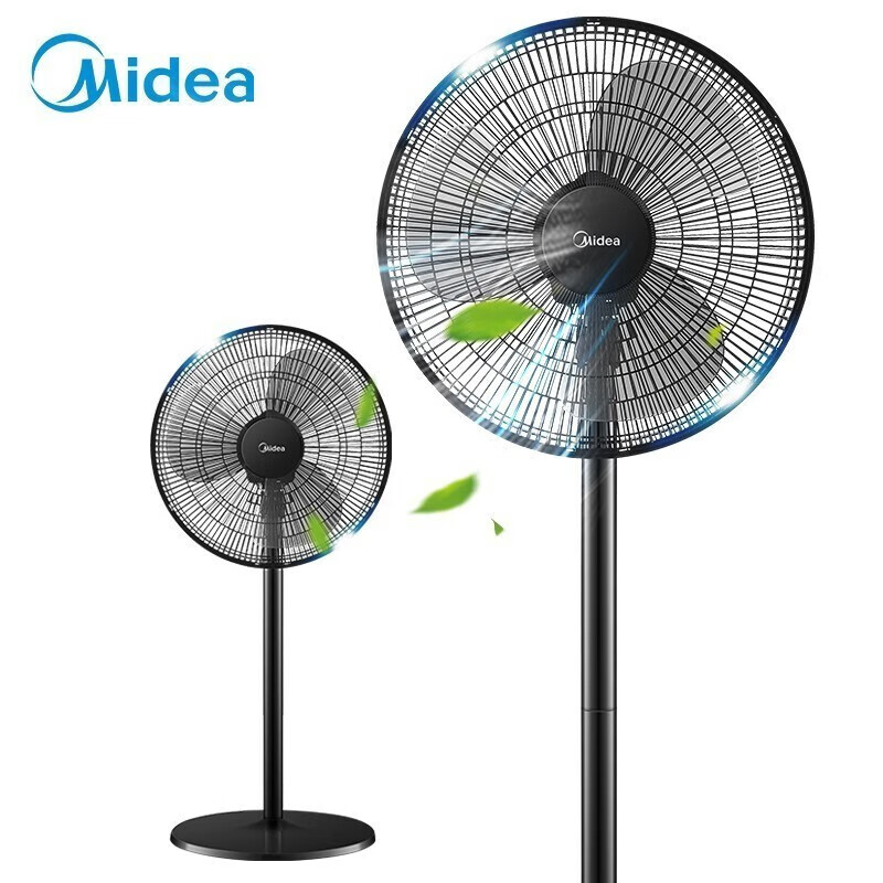 美的(midea)电风扇三叶台立两用落地扇三档风速调节强劲大风可拆洗