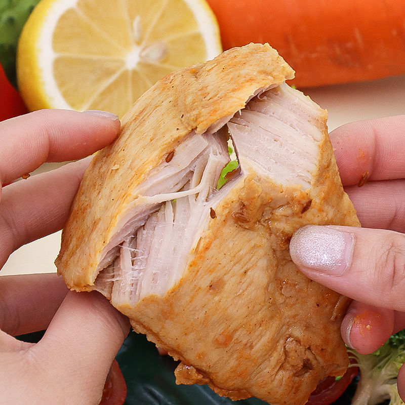 巢浩即食鸡胸肉袋装烧烤黑胡椒方便速食饱腹真空卤味鸡肉休闲零食熟