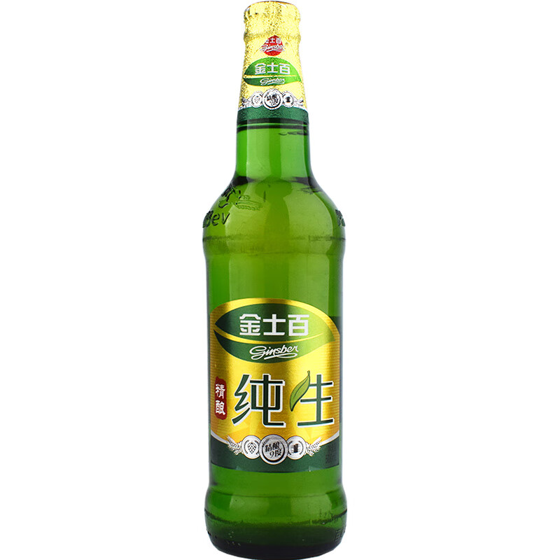 奥丁格吉林四平金士百啤酒纯生啤酒500ml玻璃瓶 12瓶多省 500ml 8瓶