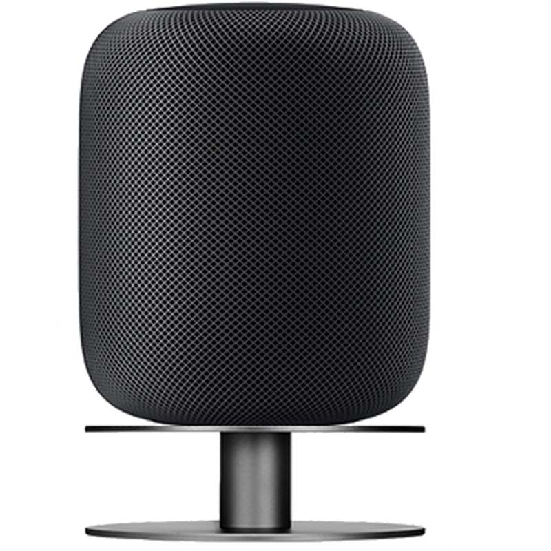 威焱 适用于Apple HomePod配件苹果华为音箱 网易三音云低音炮金属底座防滑支架 灰色 银灰色