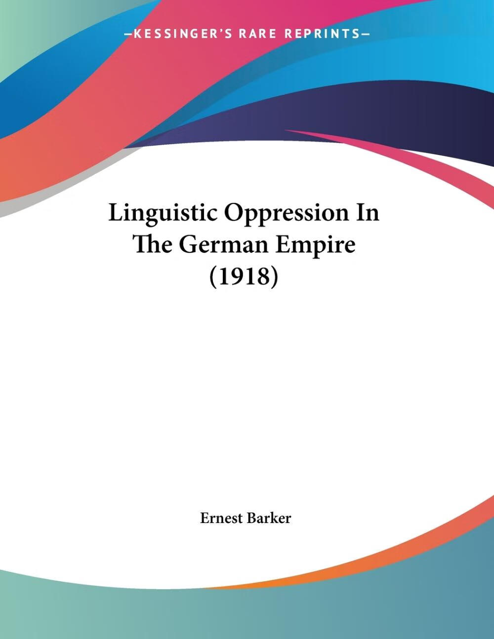 【预售 按需印刷】linguistic oppression in the german empire