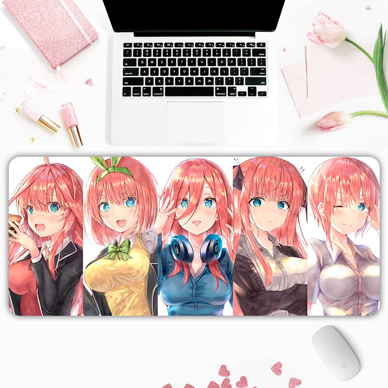 哈特纶五等分的花嫁鼠标垫 中野一花二乃三玖四月五叶动漫加大桌垫 10