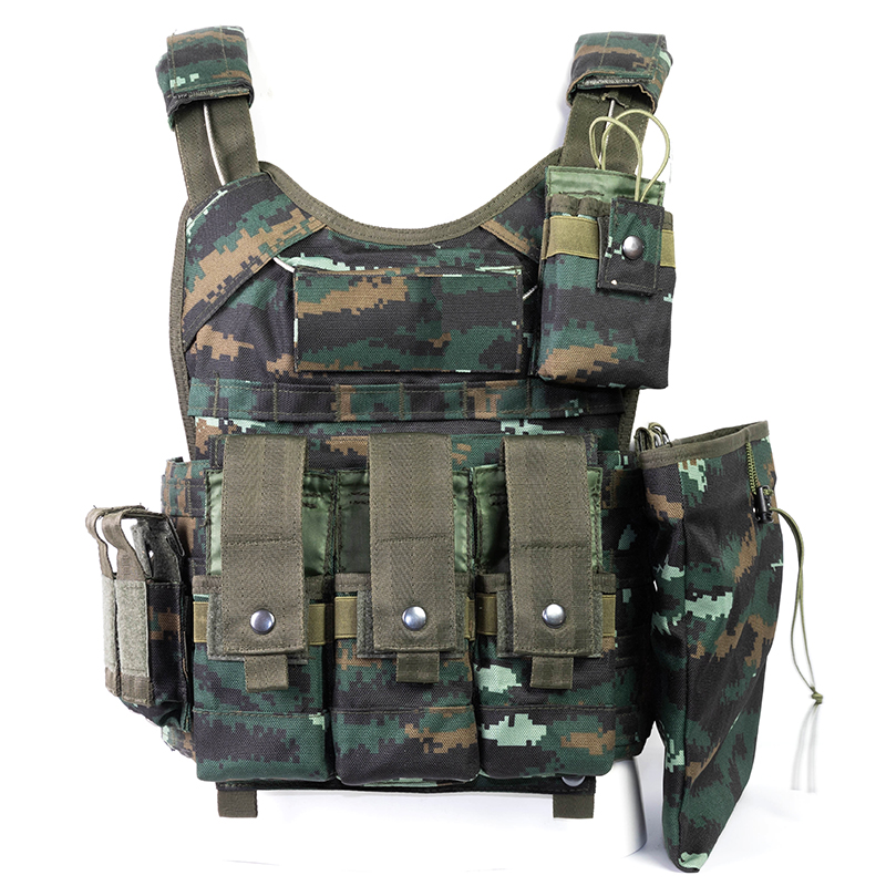 川微宝虎斑迷彩战术背心 防弹快拆马甲 cpc轻量化作战携行具快脱背心