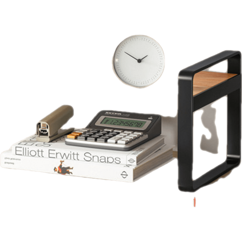 书桌置物架桌面收纳置物架简易书架小型铁艺办公室整理架书桌上化妆品小架子 30×15cm①层-黄梨木色