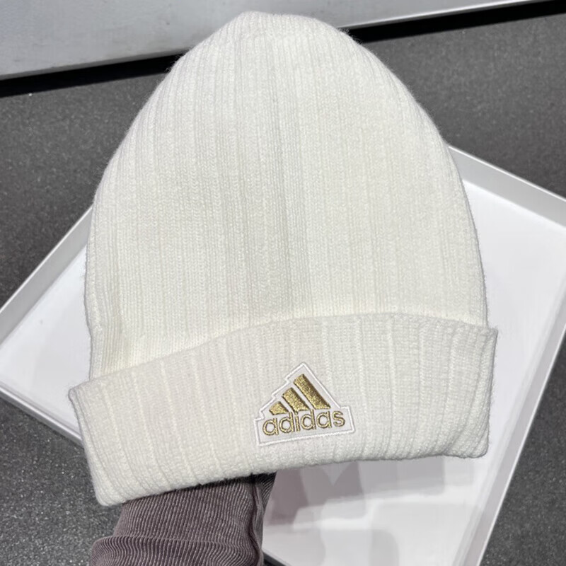阿迪达斯毛线帽男帽女帽 秋冬季新款户外运动帽针织帽保暖舒适冷帽休闲帽 JF6583 均码