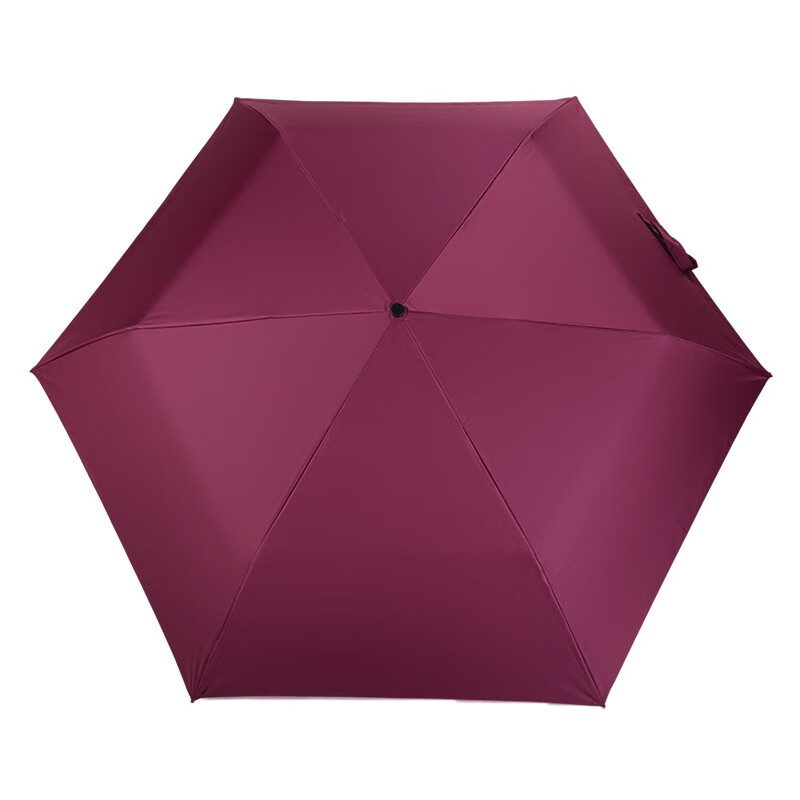 超轻伞zero,99防晒伞加固便携口袋伞 zero彩胶-绛红色(防晒款upf50 )