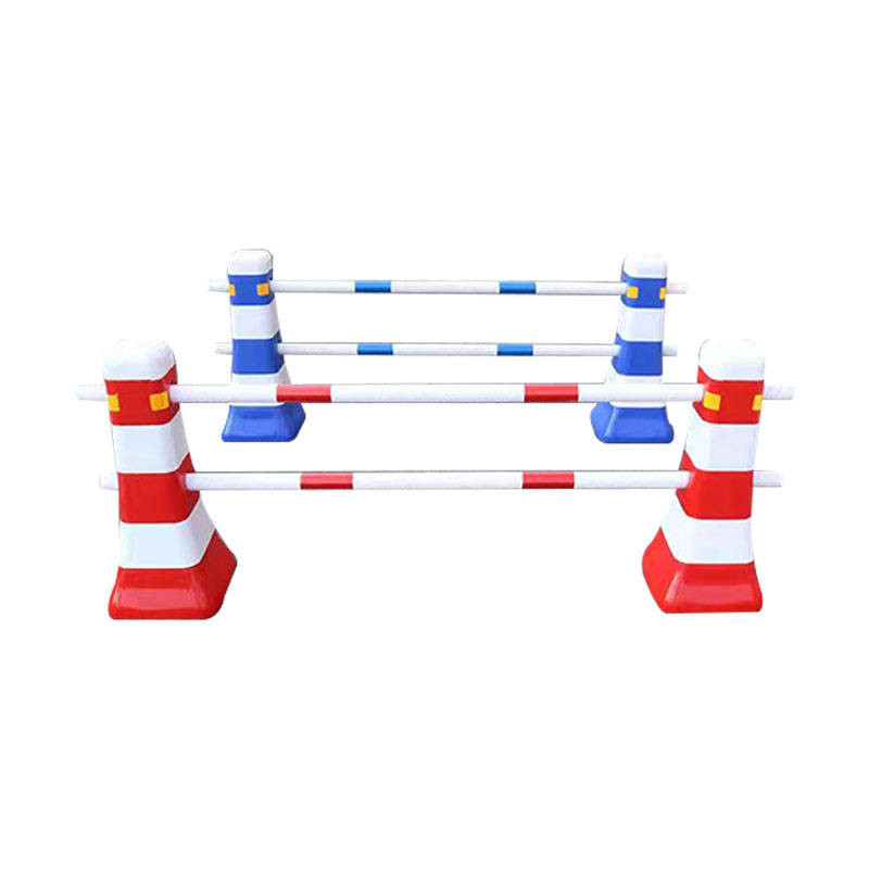 屹选工品 道路隔离路墩 塑料隔离桩 隔离护栏 交通设施警示柱 2个墩 2