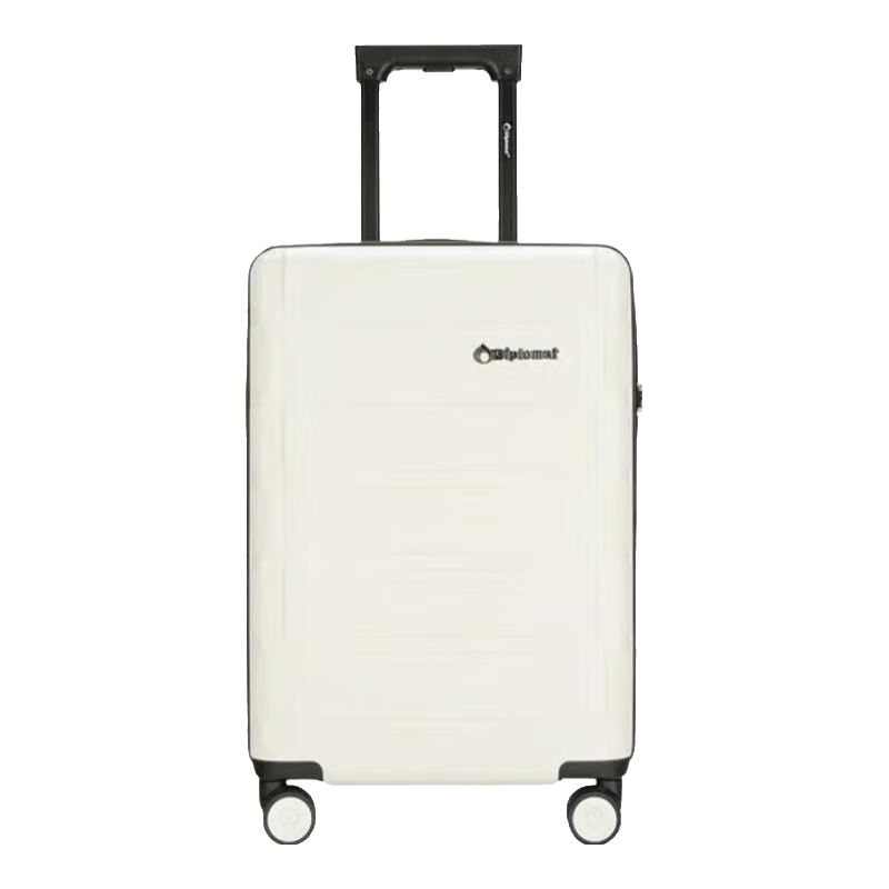Diplomat外交官行李箱萬(wàn)向輪商務(wù)旅行結婚箱可登機密碼箱加厚TC-2608系列 白色 24英寸 -適用中短途【需托運】
