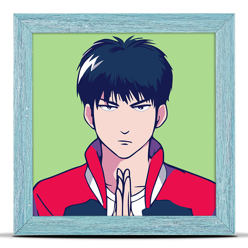 创京懿选灌篮高手数字油画画画diy小尺寸手工填色油彩画动漫儿童填充