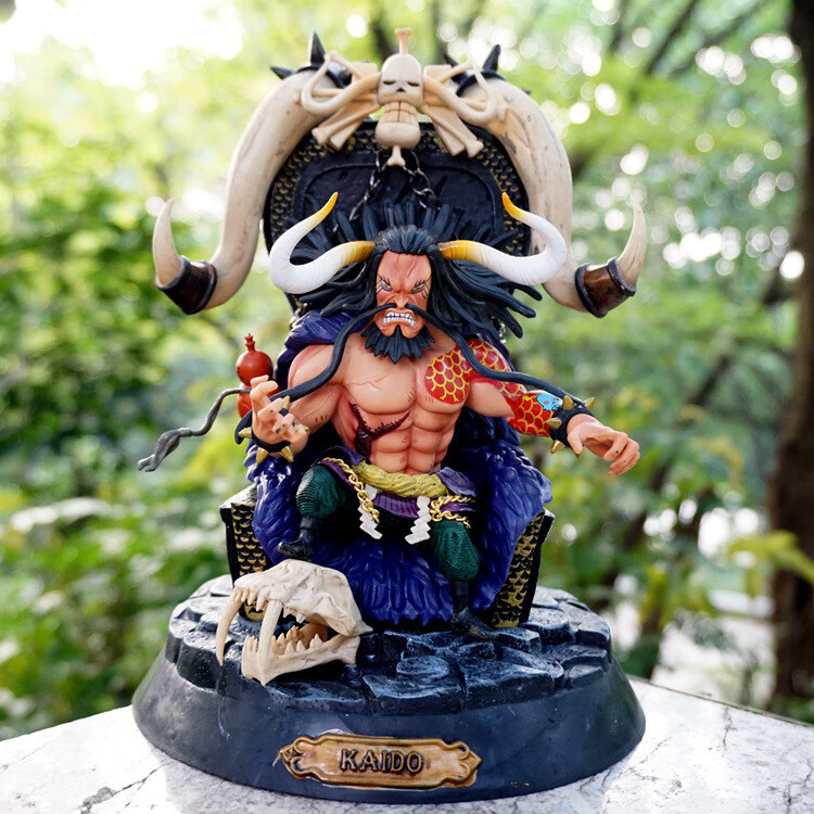 海贼王gk手办四皇坐姿白胡子大妈百兽凯多红发香克斯王座模型礼物