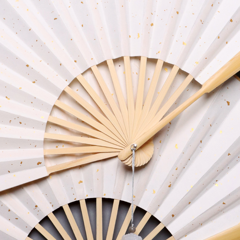 2021新品山河令温客行扇子定制题字带扇挂坠子中国风古风玉骨破云宣纸