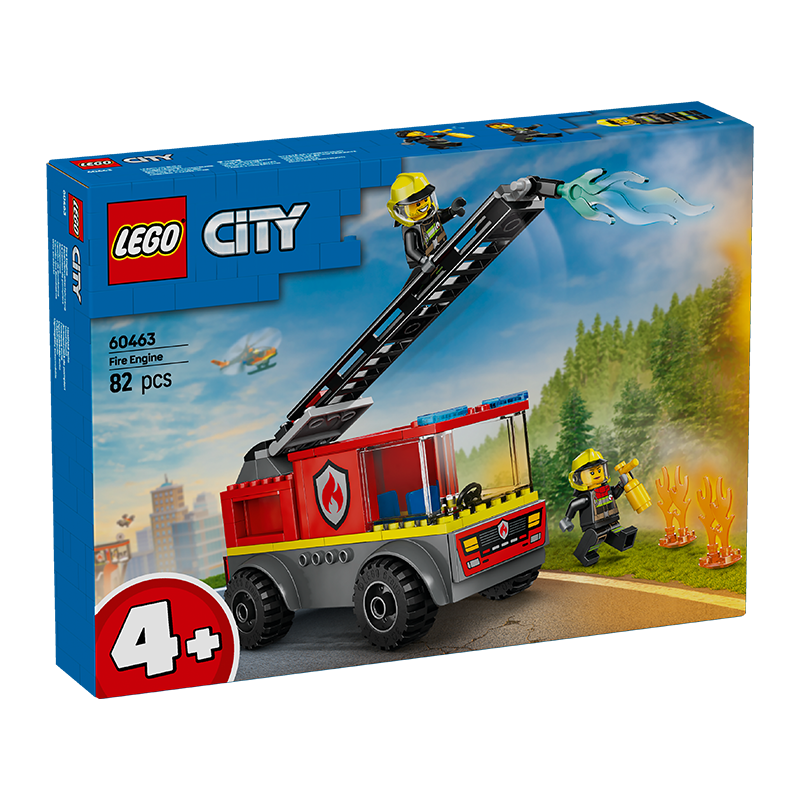 乐高（LEGO）积木拼装城市系列60463 云梯消防车男孩儿童玩具生日礼物