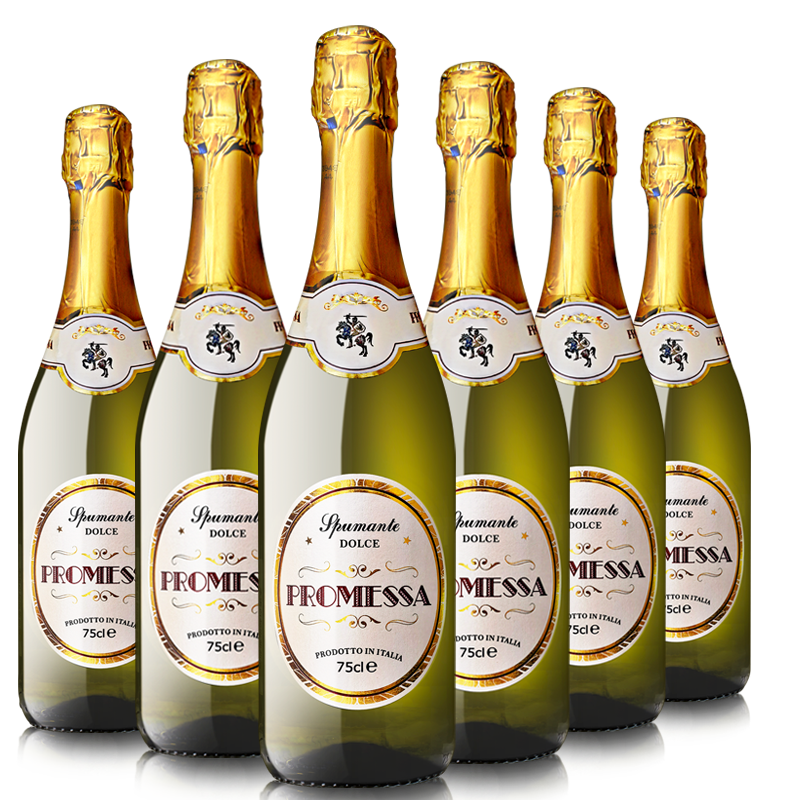 承诺(promessa)意大利进口起泡酒莫斯卡托moscato气泡甜白葡萄酒 单