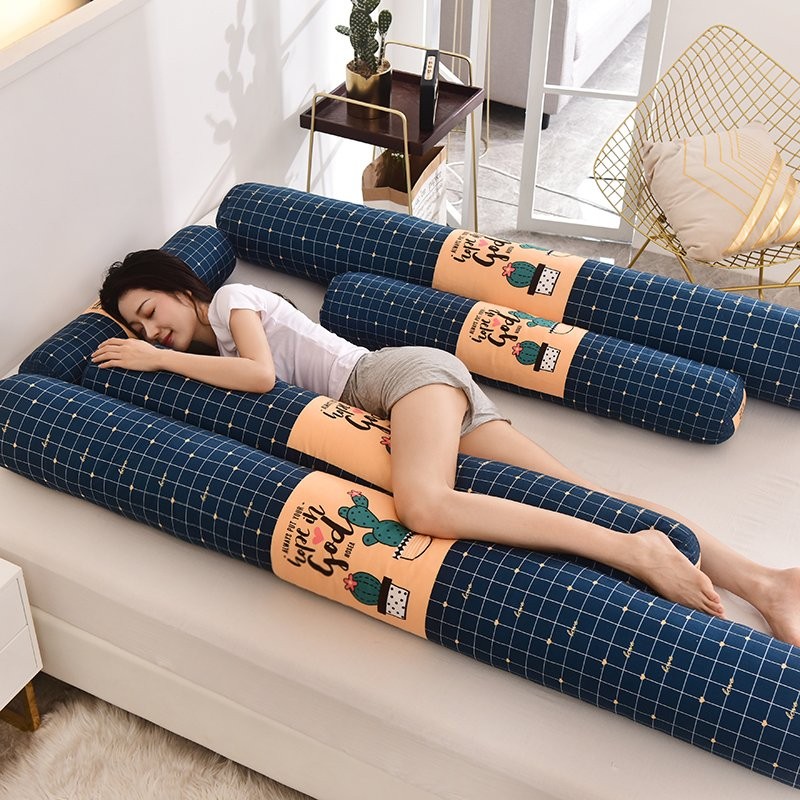 抱枕长条抱枕睡觉夹腿靠垫女生可拆洗侧睡夹腿wj 长条枕-仙人掌160cm