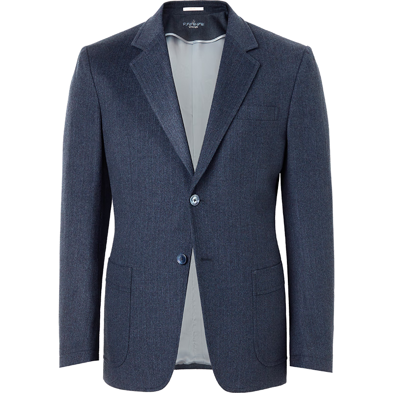 威可多（VICUTU）【收藏家】秋冬款 男士商務(wù)西裝外套修身混紡商務(wù)休閑西服 藍色 175B