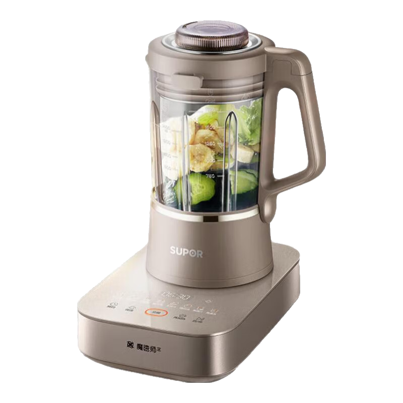 苏泊尔可拆洗系列低音破壁机家用智能预约加热破壁料理机榨汁机豆浆机绞肉机果汁搅拌辅食机变频无刷电机 SPX702R商超机型线下款