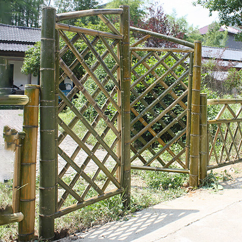 古之南 竹篱笆门庭院院子竹门防腐围栏农家民宿菜园栅栏小竹门可定做