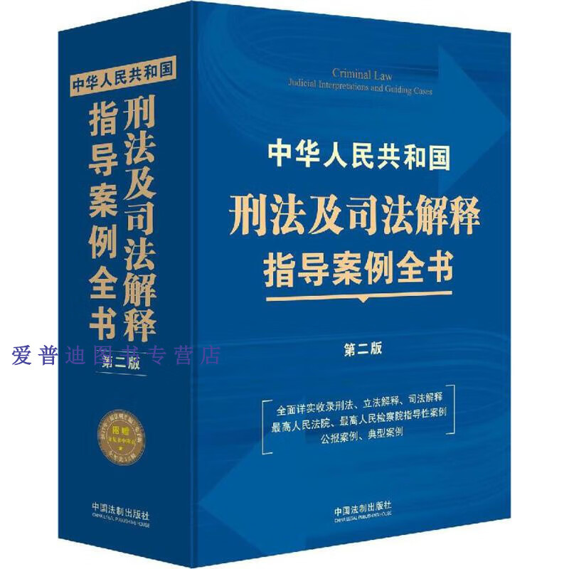 中华人民共和国刑法及司法解释指导案例全书（第二版） 中国法制出版社【正版图书，放心购买】