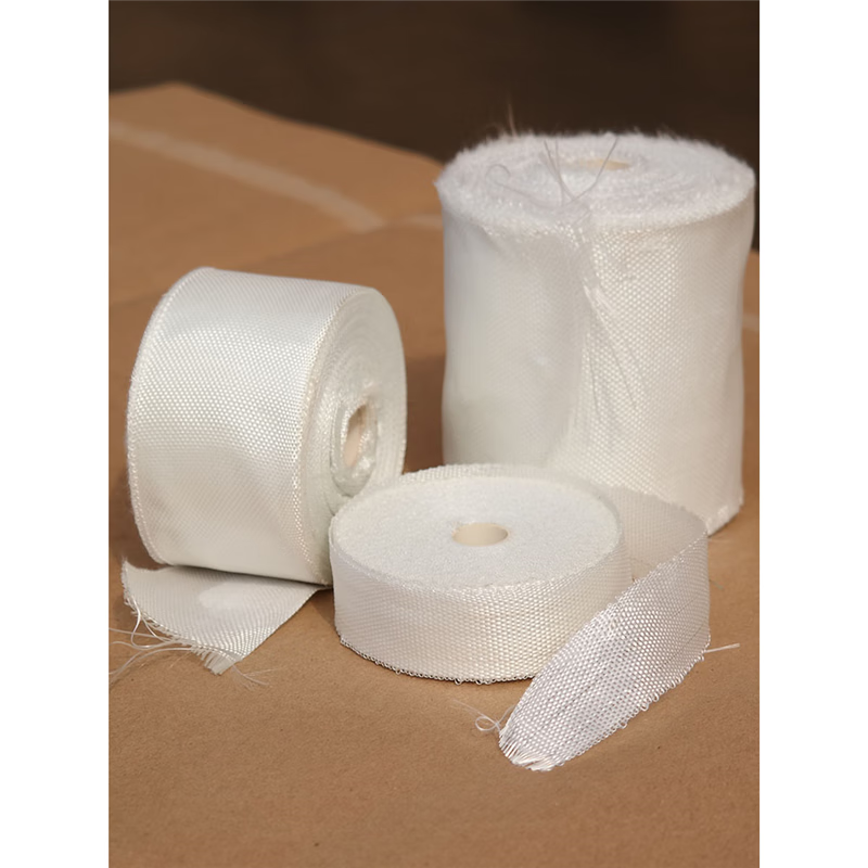 芝耀家用五金玻璃纤维带耐高温玻璃丝布无碱玻纤布防火编织缠绕带管道