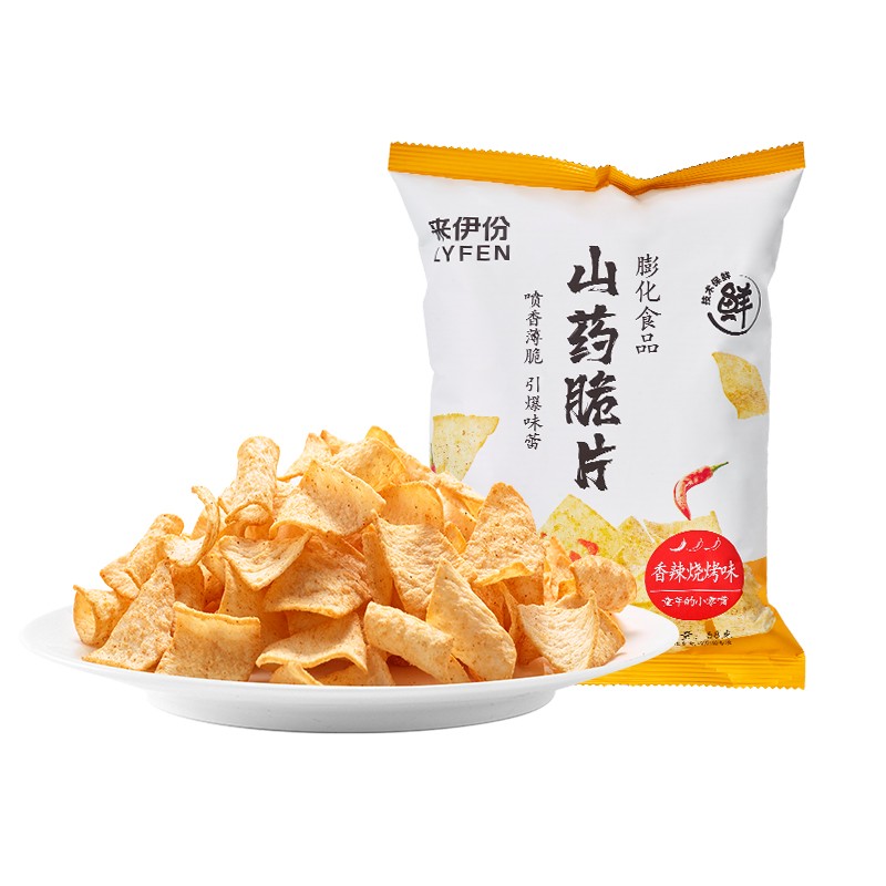 来伊份山药脆片 膨化零食追剧小零食薯片脆熬夜 山药脆片58g高性价比高么？