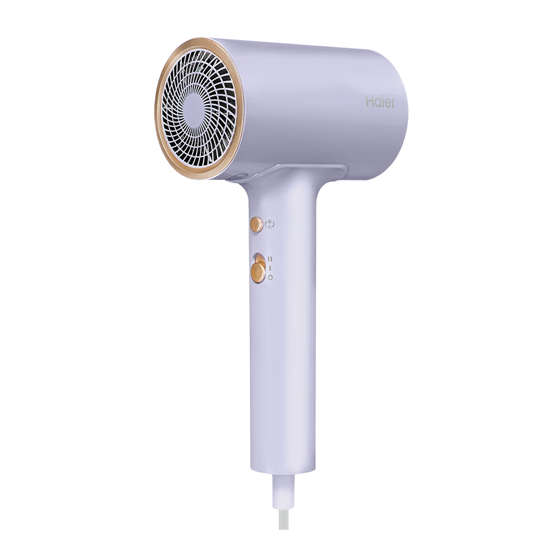 海尔（Haier）电吹风机家用大功率千万级负离子大功率护发速干大风量学生便携低躁节日送礼物吹风筒HCZ1 灵境紫