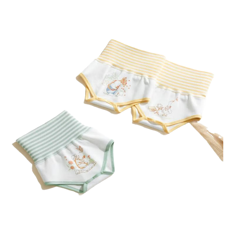貝肽斯嬰兒護(hù)肚圍秋冬寶寶肚兜護(hù)肚子防著涼神器兒童純棉高腰腹圍 森林茶會+叢林秘境 2條裝 66cm