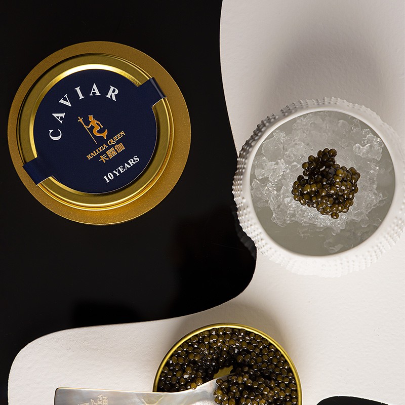 卡露伽 10年鲟鱼子酱即食生鲜鱼籽罐头罐装寿司刺身食材水产品 10年10g 罐装