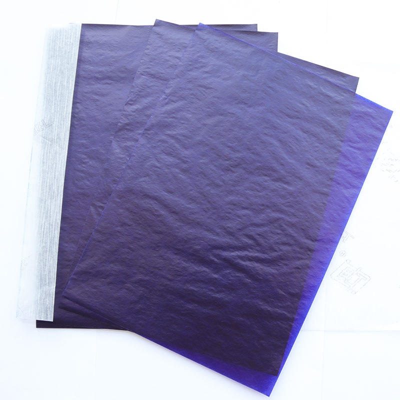 16k开双面黑色复写纸8k开财务填写单据专用32k开透蓝纸48k开婧玲咔