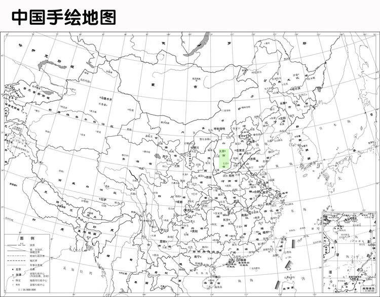 简笔画地理地图图片