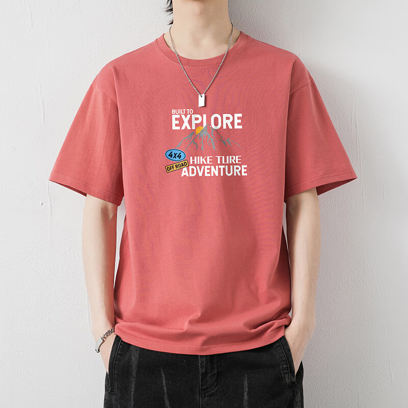 纯棉男士短袖恤男装夏季全棉男生批发地摊体恤宽松休闲潮牌衣服 3006