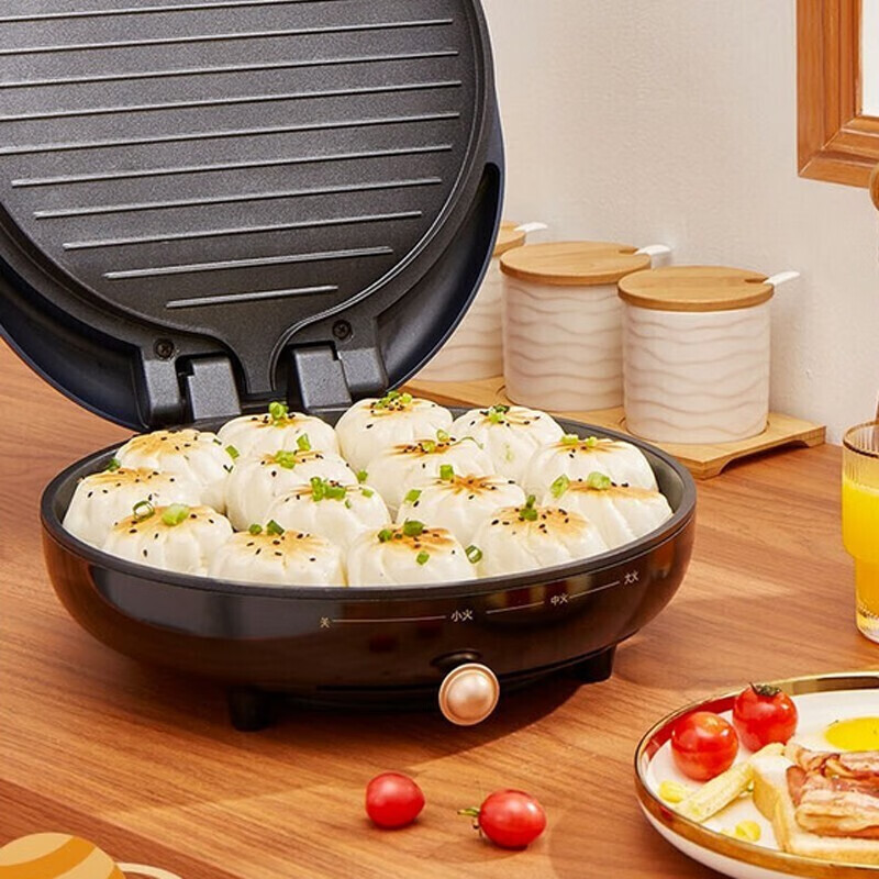 美的电饼铛家用双面加热全自动好用吗，能烤烧烤吗？