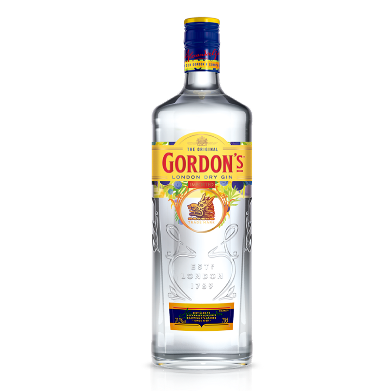 哥顿（Gordon’s）原装进口 干味 伦敦金酒 琴酒 杜松子酒 调酒基酒 哥顿金酒700ml