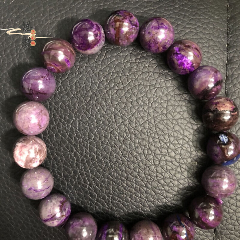 思赞天然老料舒俱来丝绒手链手串 10.6mm