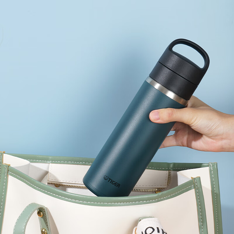 虎牌(tiger)户外运动便携碳酸饮料杯保冷不锈钢保温杯mkb-t048 480ml