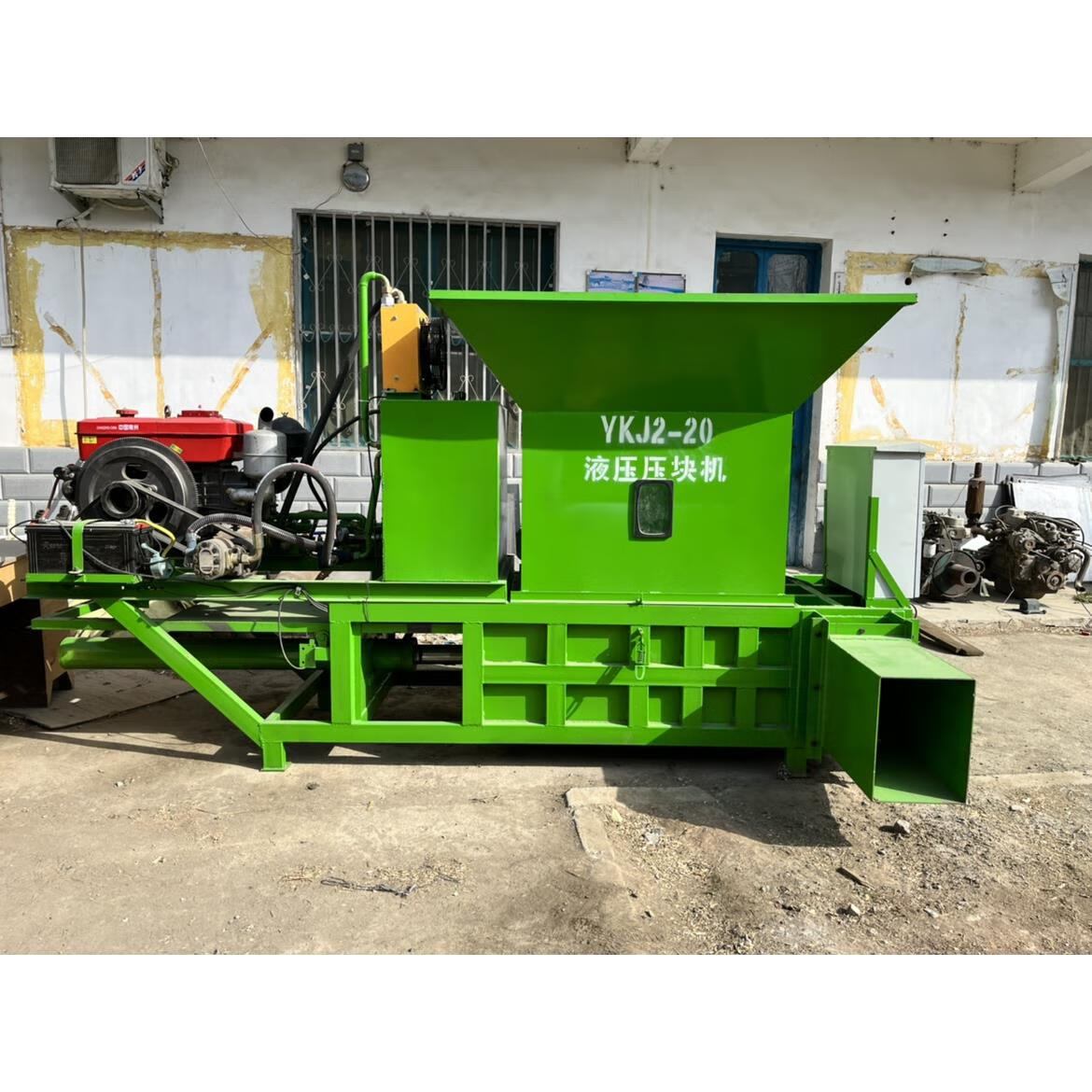 青储贮秸秆液压压块机玉米打捆机牧草饲料粉碎压缩机农作物打包机 军