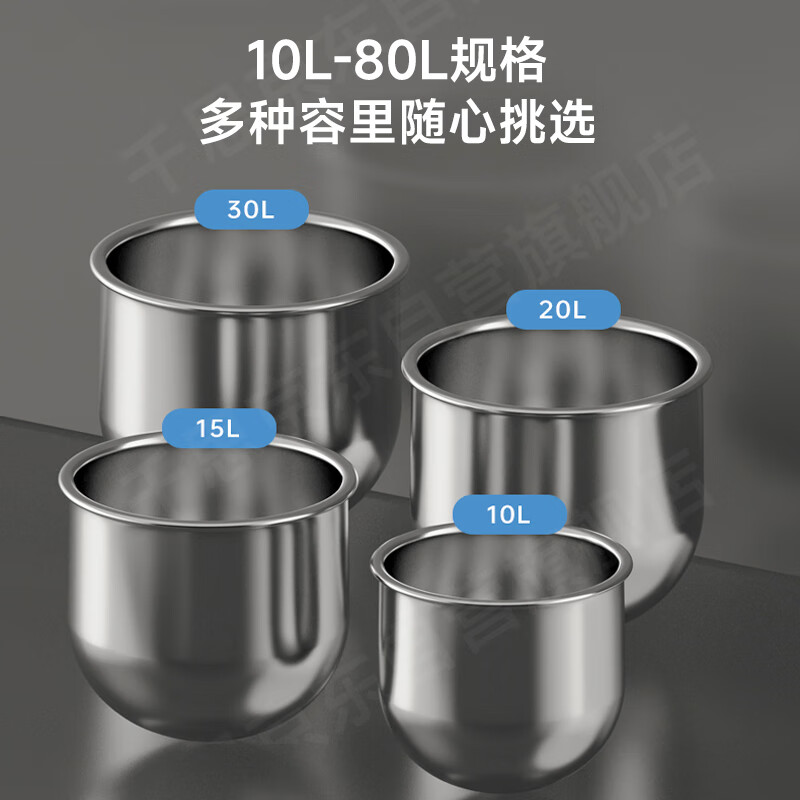 千思 搅拌机商用 和面机商用打蛋机厨师机打发面机鲜奶机大容量活面揉面搅面粉馅料机【20L/标准款】