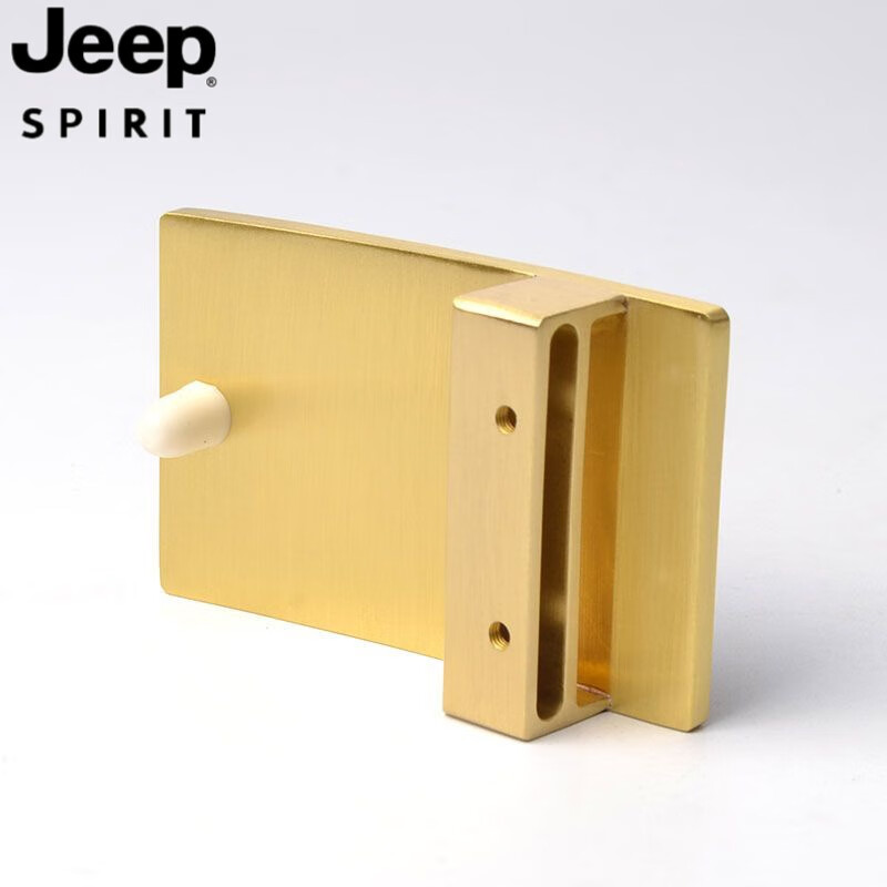JEEP SPIRIT男士實(shí)心黃銅平滑扣皮帶扣頭腰帶頭板扣純黃銅尾夾褲帶頭配件40mm 4084號(hào)方形內(nèi)徑4.0cm