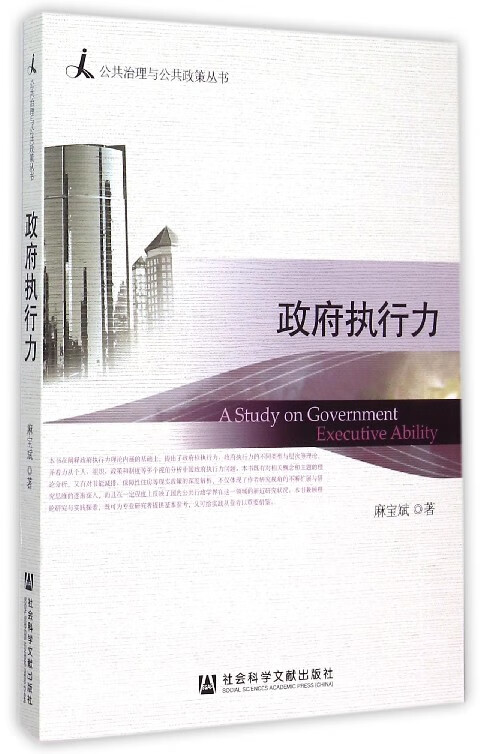 政府执行力/公共治理与公共政策丛书