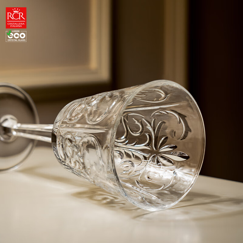 RCR 意大利进口水晶玻璃红酒杯葡萄酒杯高脚杯中秋送礼复古风酒杯 【图腾】葡萄酒杯 290ml 2只