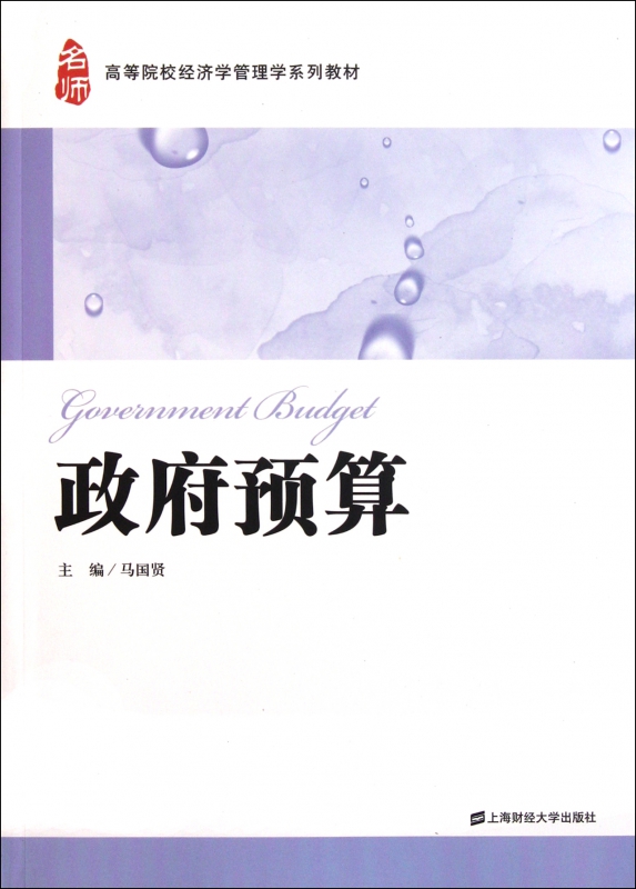 政府预算(高等院校经济学管理学系列教材)