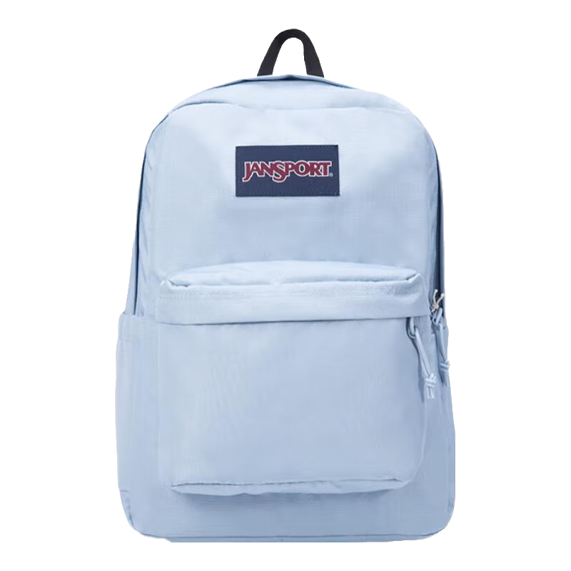 JANSPORT杰斯伯書包輕便雙肩包男女旅行包簡(jiǎn)約背包電腦包學(xué)生校園 4QUT7G7霧霾藍(lán)-側(cè)邊袋