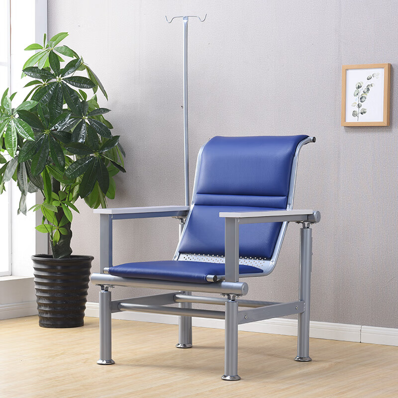 椅挂针椅单人三人位诊所医用沙发候诊椅 髙靠背一人位扶手白板蓝色