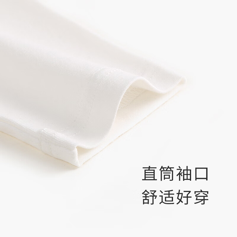 Classic Teddy女童T恤童装儿童长袖上衣中小童花边领打底衫宝宝外出服 甜心熊A白色 130