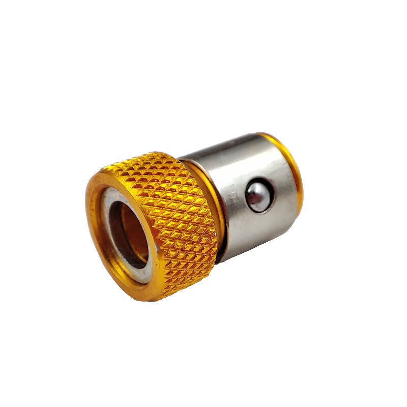 耐巧批头加磁器 螺丝刀头加磁器 通用防滑加磁环 强磁吸螺丝环 深黄色