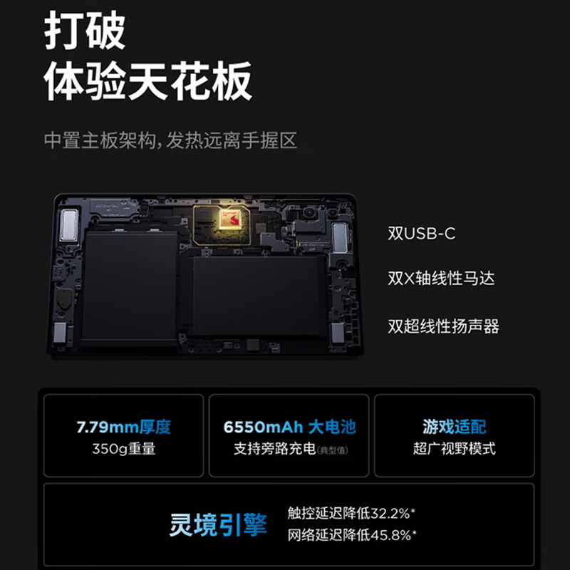 루LenovoY700 2025 8.8ӢϷƽ 8Gen3 2.5K 165Hzˢ ˫X12+256G WIFI 