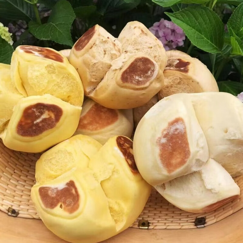 崂味道山东青岛崂山王哥庄大馒头胶东花饽饽开花南瓜馒头北方特产馍馍